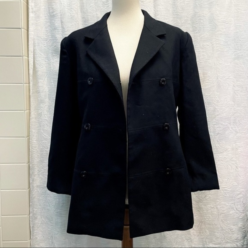 Oleg Cassini VTG Wool Double Breasted Blazer *Greece* - Picture 8 of 12